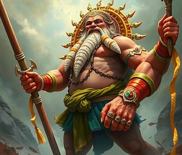 Kumbhakarna - Fennel Ancient Secrets Kumbhakarna character in Fennel Ancient Secrets showing giant demon warrior